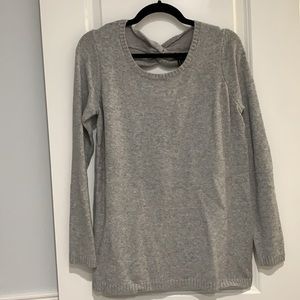 Grey Sweater with Knotted Back Women’s Small